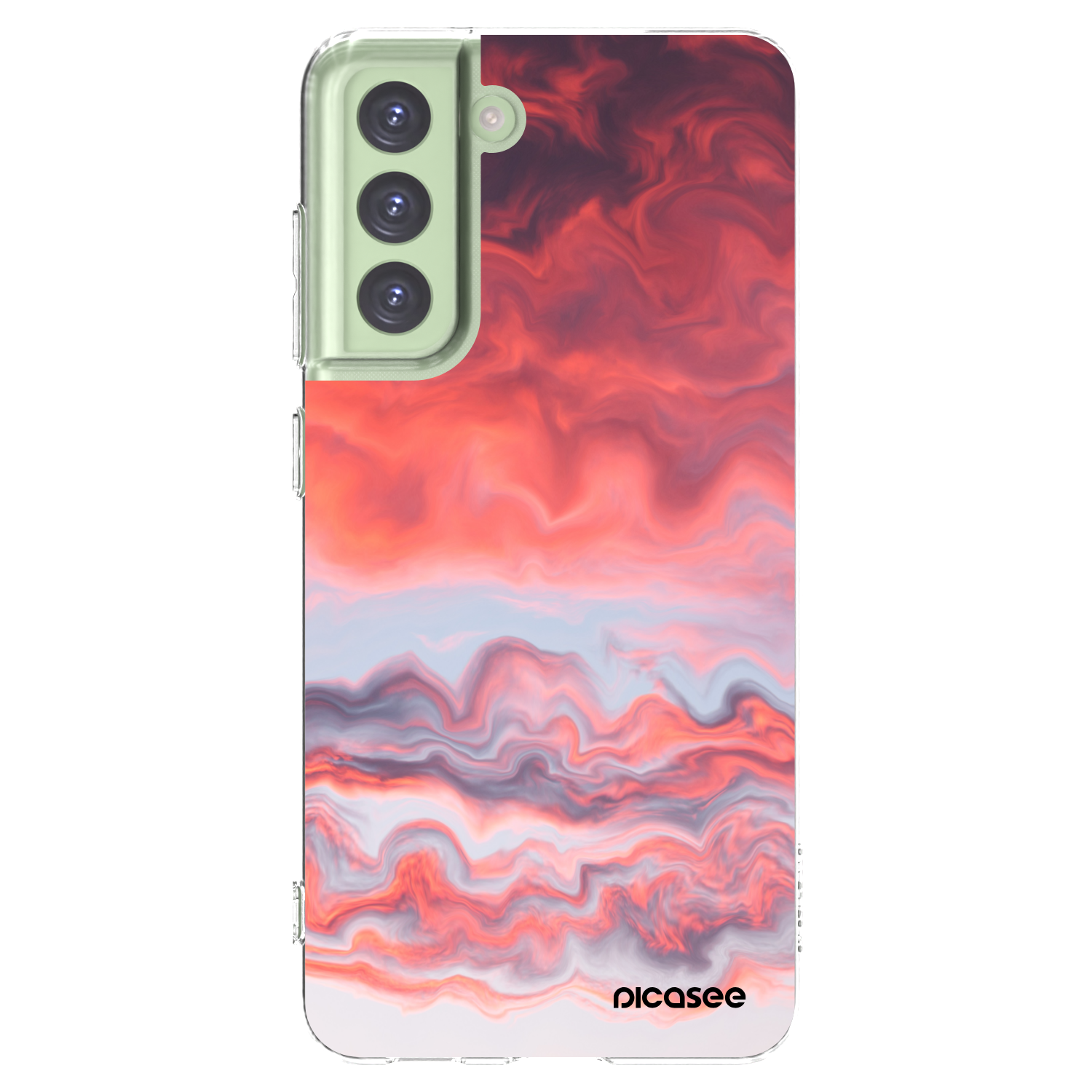 Picasee silikonski prozorni ovitek za Samsung Galaxy S21 FE 5G - Sunset