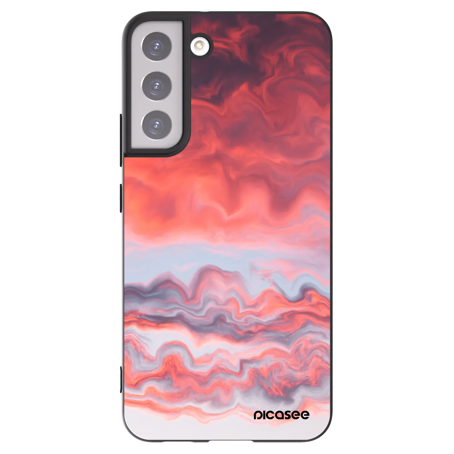 Picasee silikonski črni ovitek za Samsung Galaxy S22+ 5G - Sunset