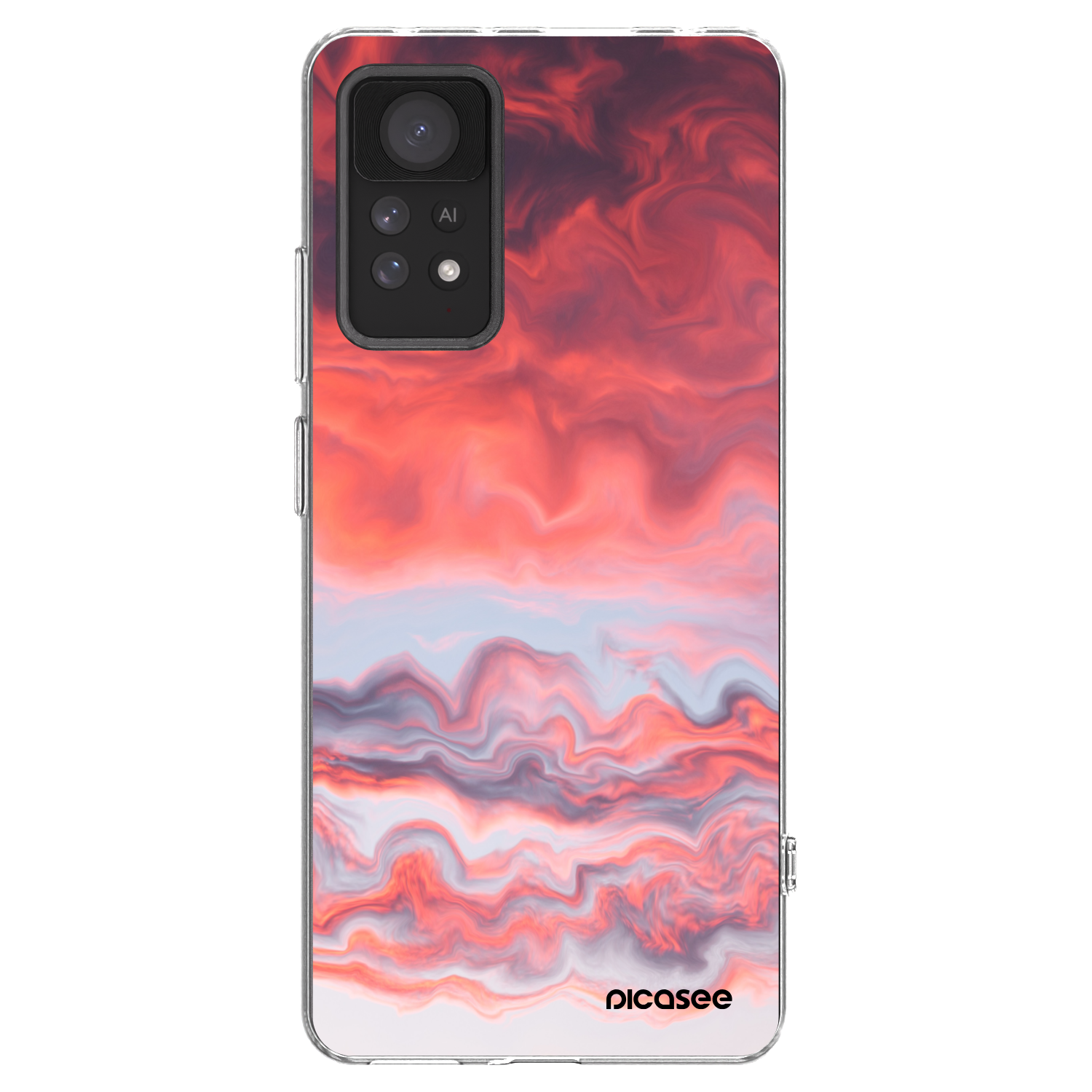 Picasee silikonski prozorni ovitek za Xiaomi Redmi Note 11 Pro 5G - Sunset