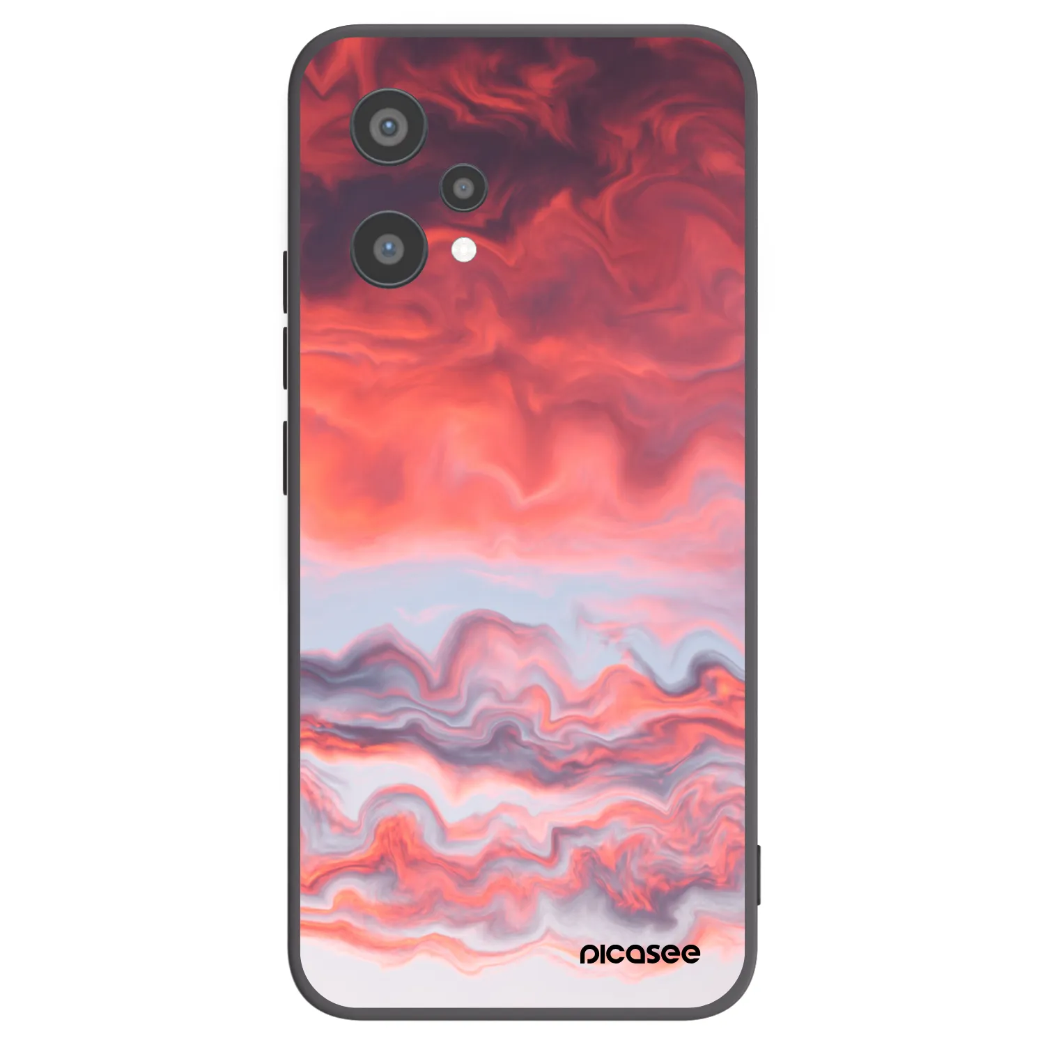 Picasee silikonski črni ovitek za Realme 9 Pro 5G - Sunset