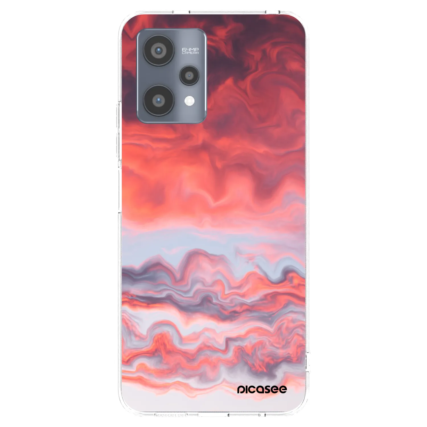 Picasee silikonski prozorni ovitek za Realme 9 Pro 5G - Sunset