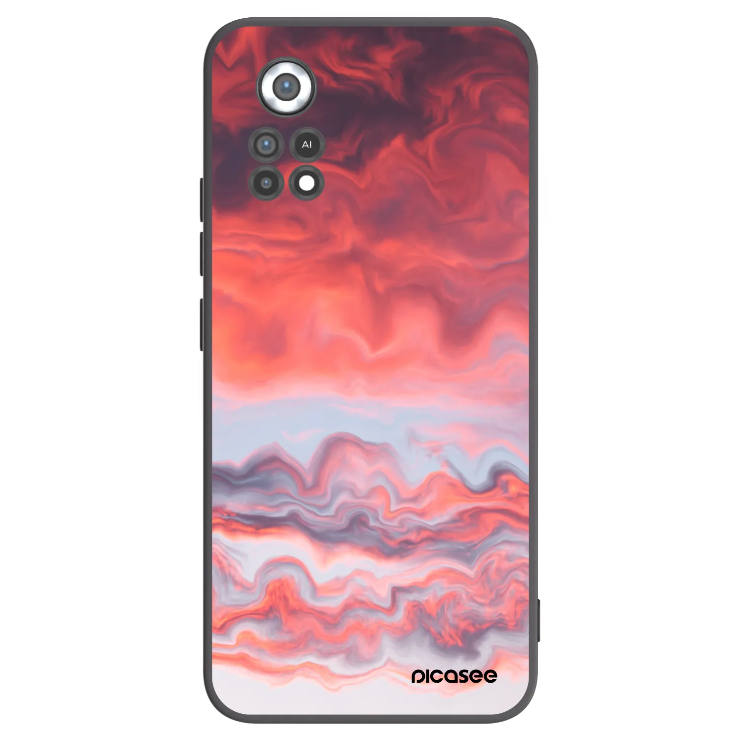 Picasee silikonski črni ovitek za Xiaomi Poco X4 Pro 5G - Sunset