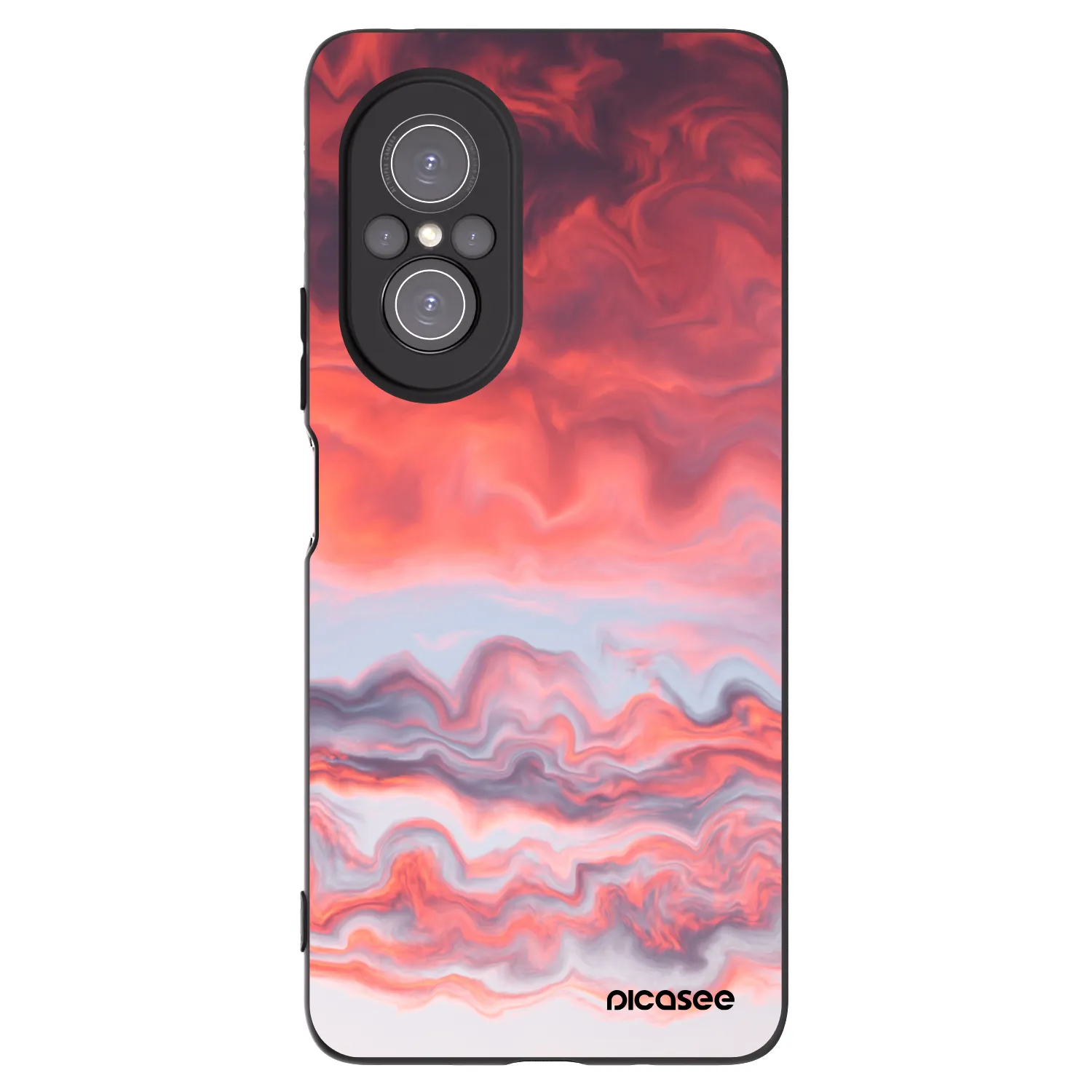 Picasee silikonski črni ovitek za Huawei Nova 9 SE - Sunset