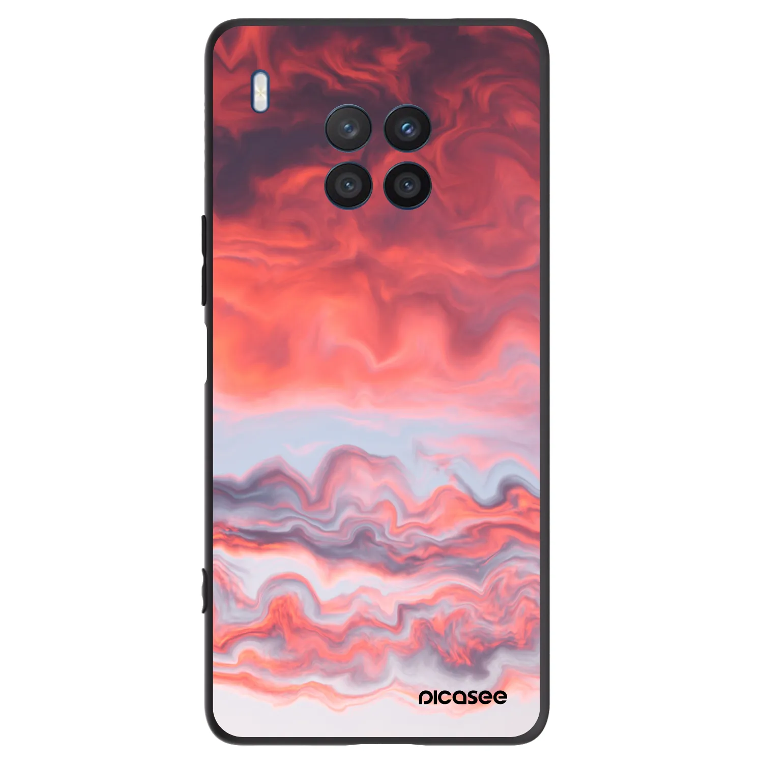 Picasee silikonski črni ovitek za Honor 50 Lite - Sunset