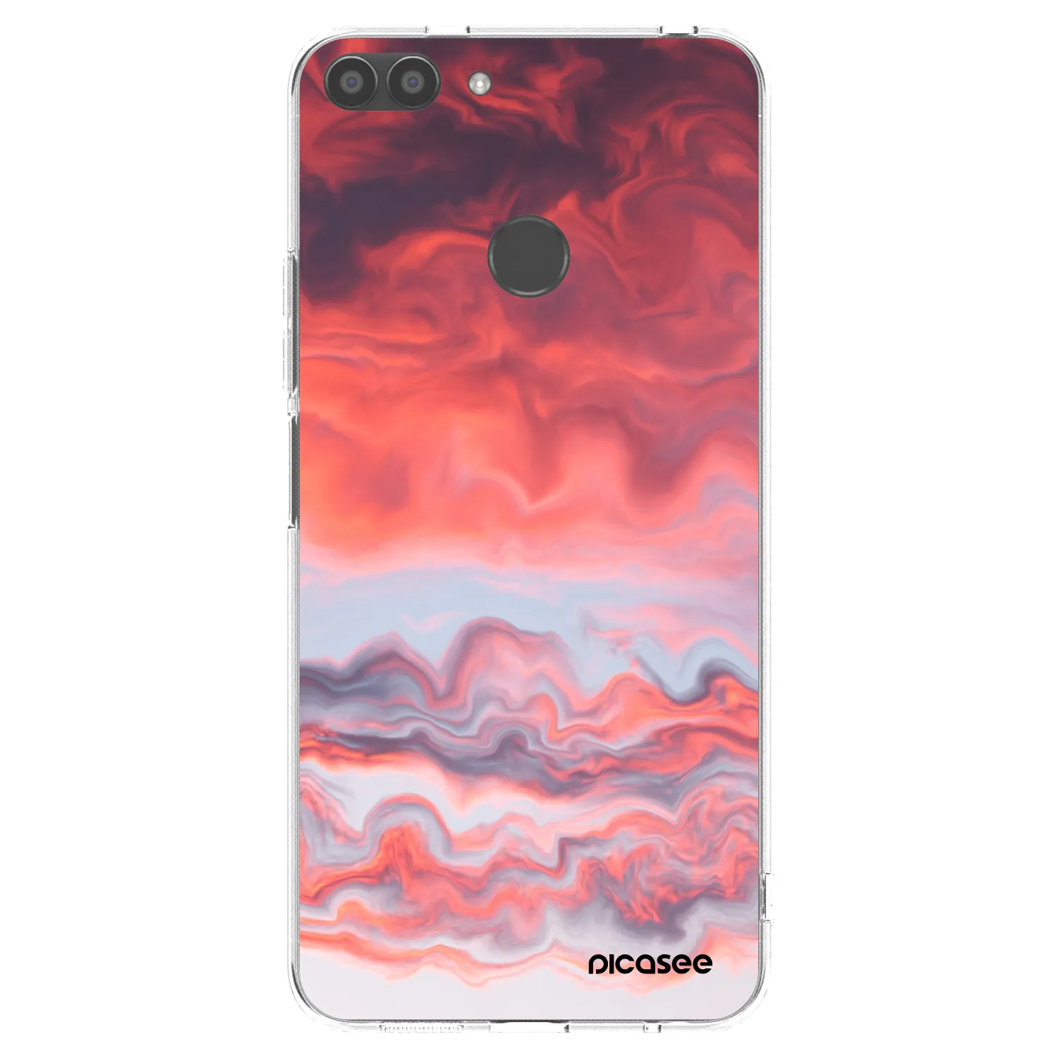 Picasee silikonski prozorni ovitek za Huawei P Smart - Sunset
