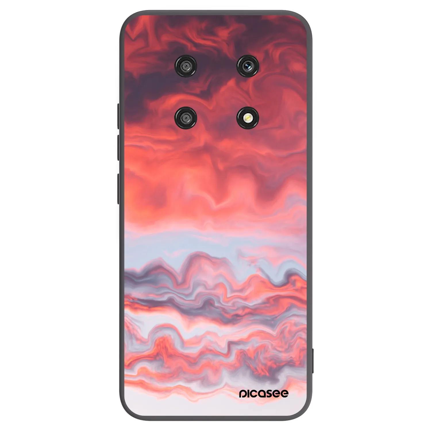 Picasee silikonski črni ovitek za Honor Magic4 Lite 5G - Sunset