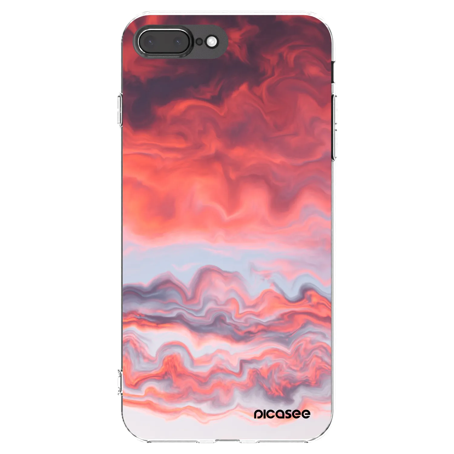 Picasee silikonski prozorni ovitek za Apple iPhone 8 Plus - Sunset