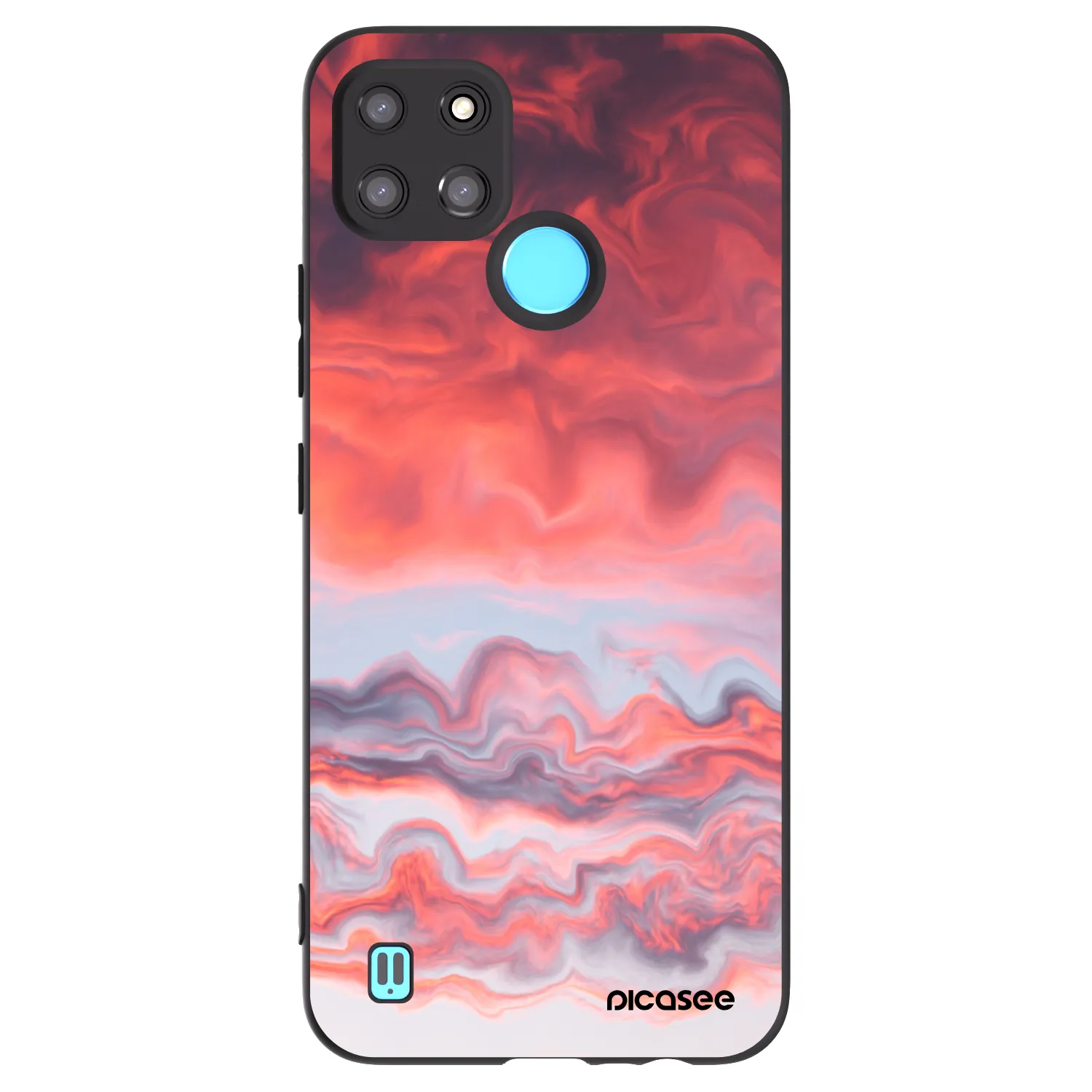 Picasee silikonski črni ovitek za Realme C21Y - Sunset