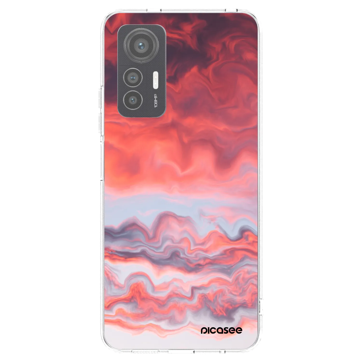 Picasee silikonski prozorni ovitek za Xiaomi 12 Lite - Sunset