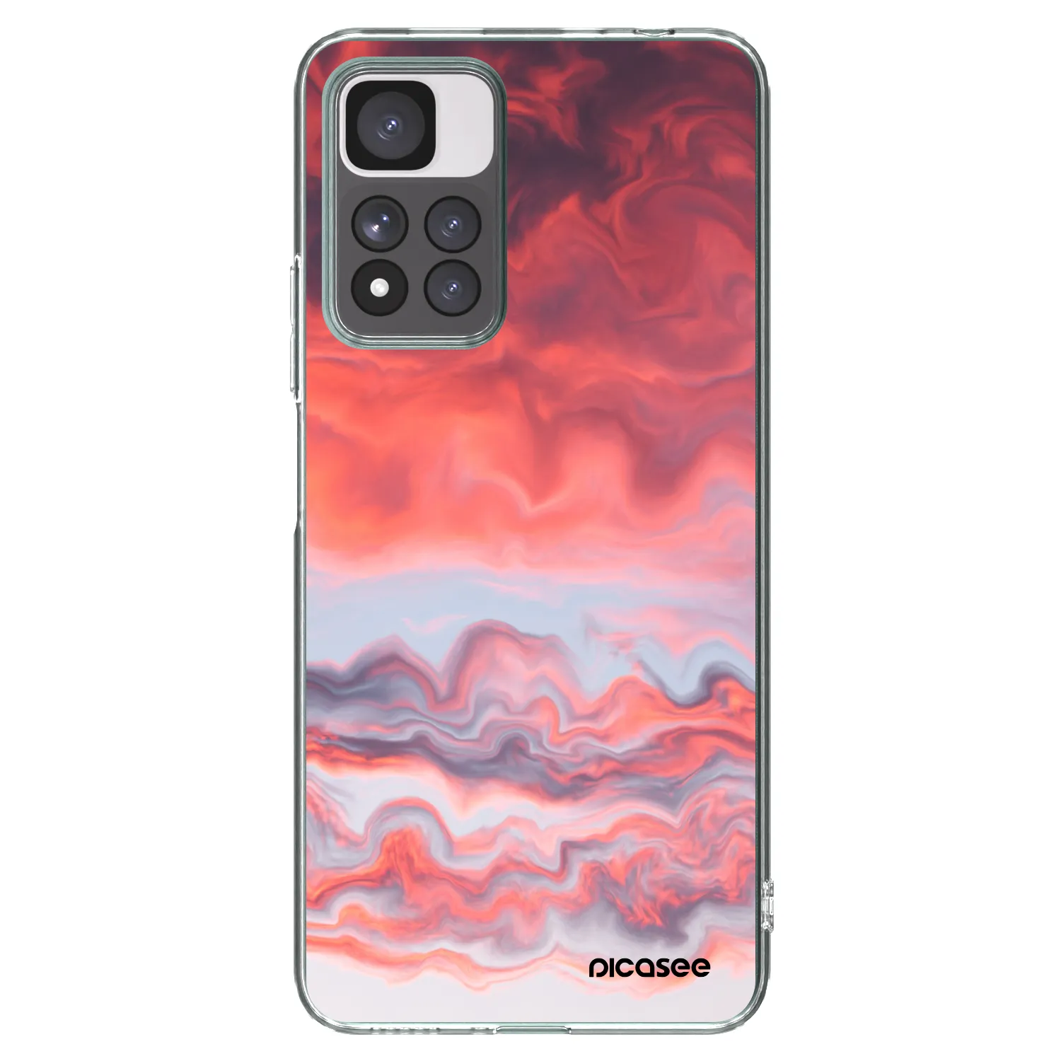 Picasee silikonski prozorni ovitek za Xiaomi Redmi Note 11 Pro+ 5G - Sunset