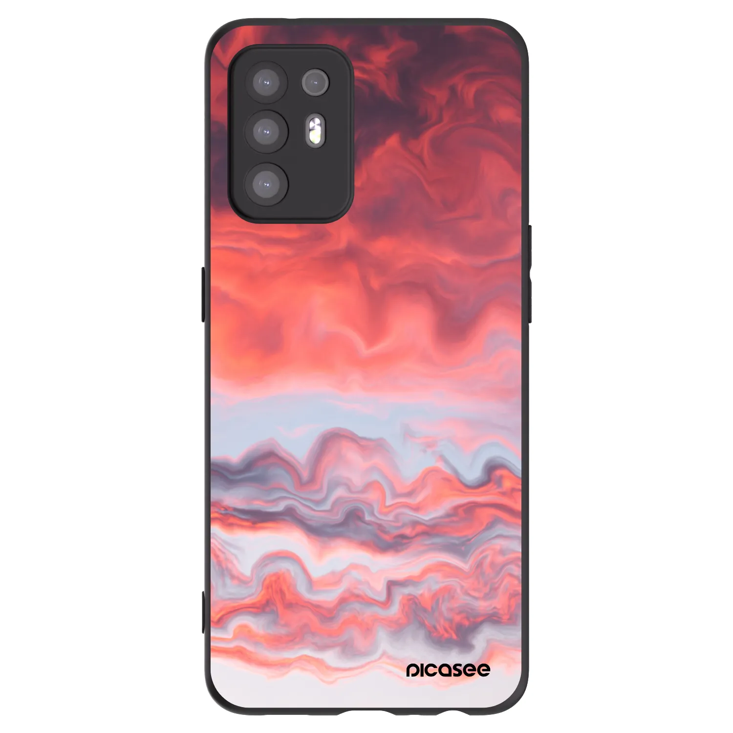 Picasee silikonski črni ovitek za OPPO A94 5G - Sunset
