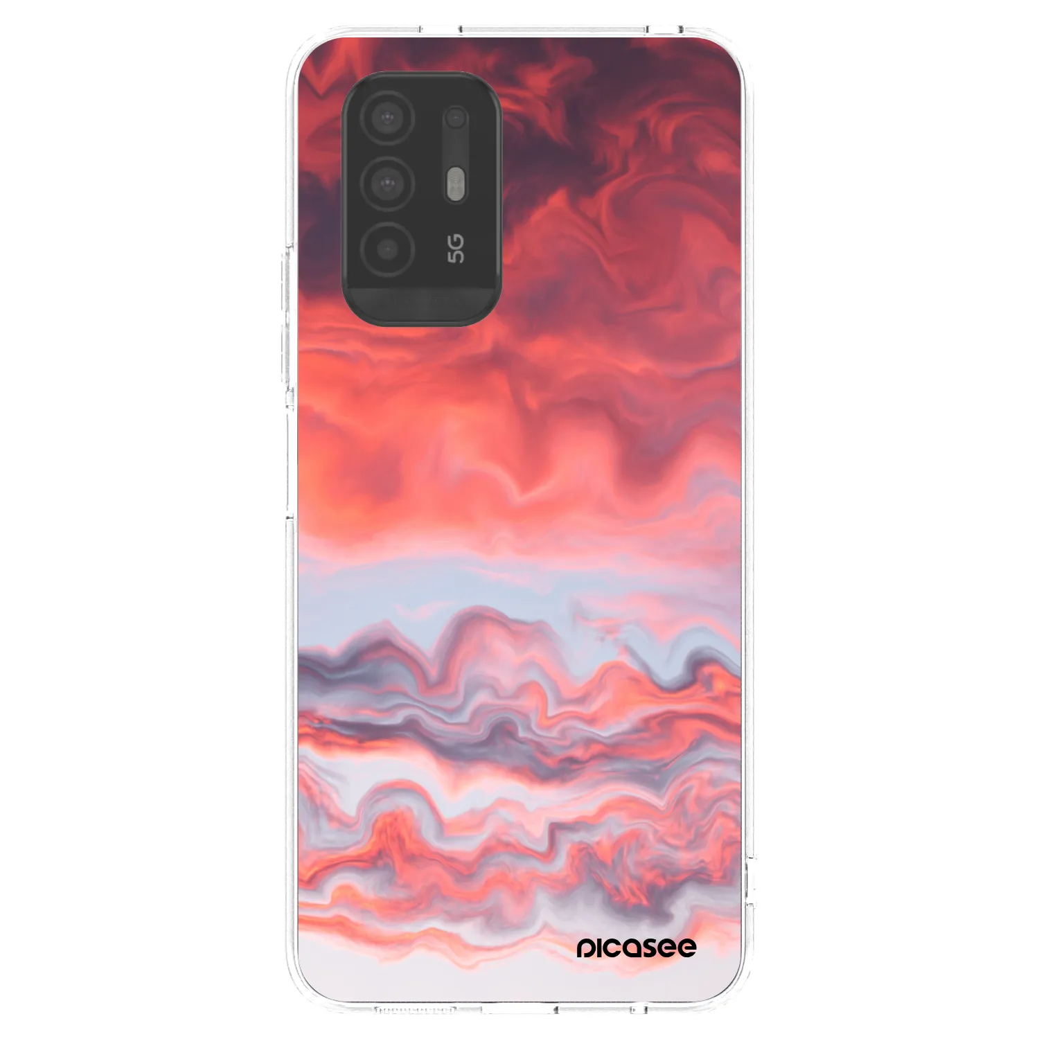 Picasee silikonski prozorni ovitek za OPPO A94 5G - Sunset