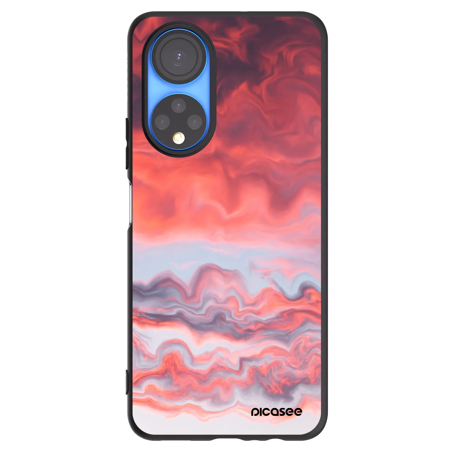 Picasee silikonski črni ovitek za Honor X7 - Sunset