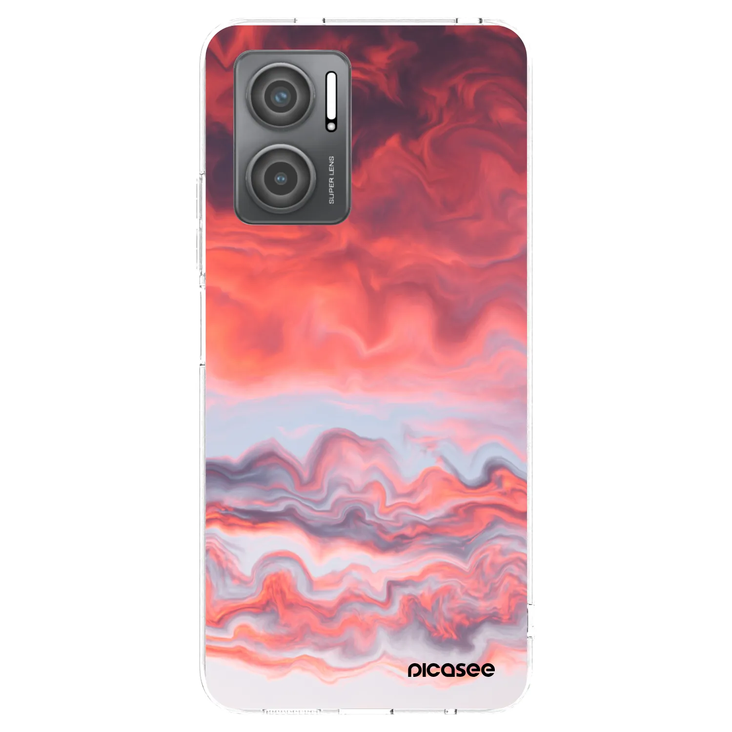 Picasee silikonski prozorni ovitek za Xiaomi Redmi 10 5G - Sunset