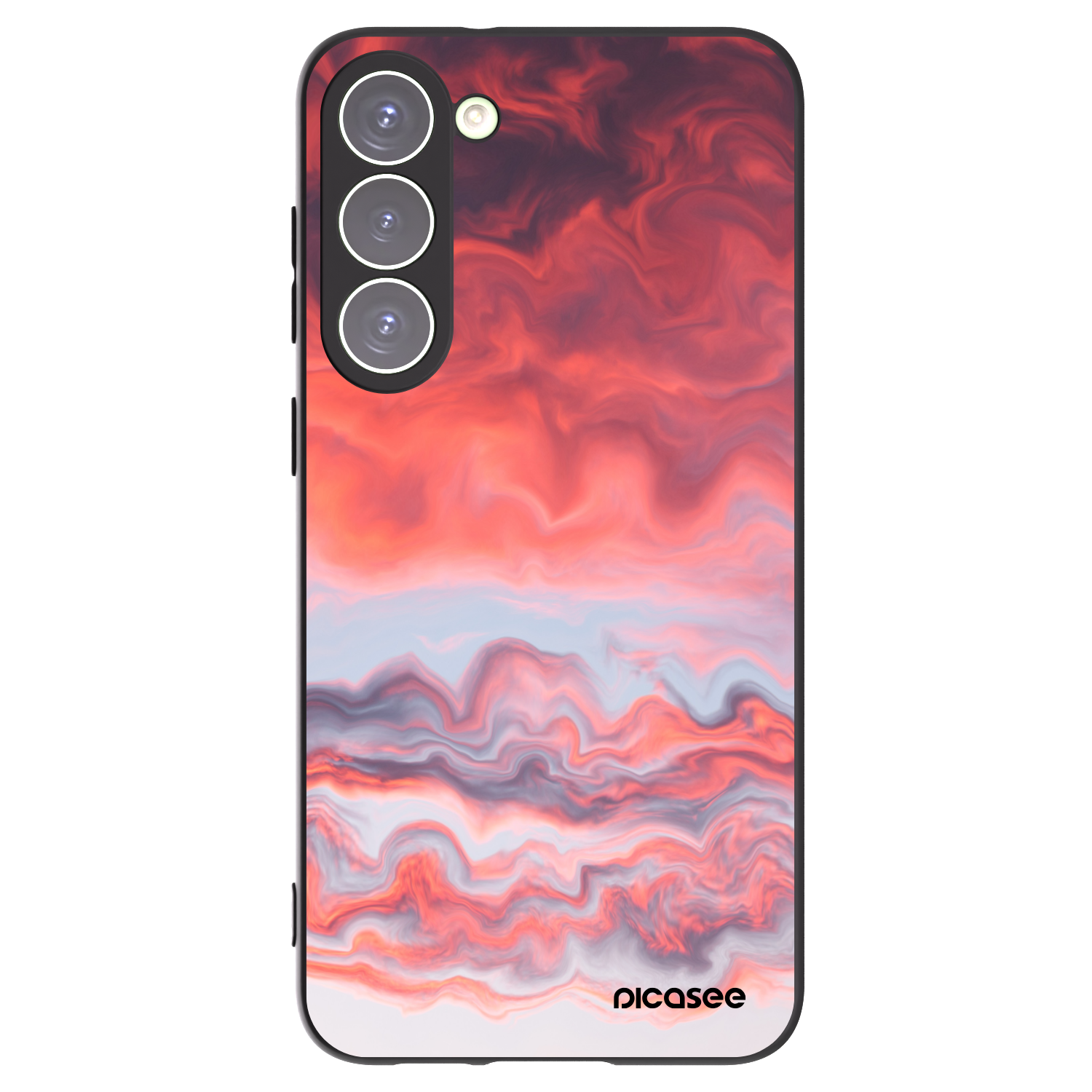 Picasee silikonski črni ovitek za Samsung Galaxy S23+ 5G - Sunset