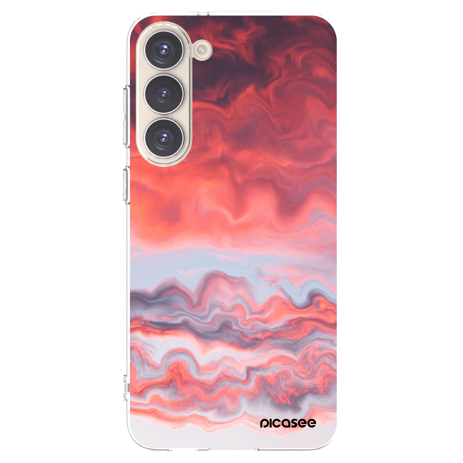 Picasee silikonski prozorni ovitek za Samsung Galaxy S23+ 5G - Sunset