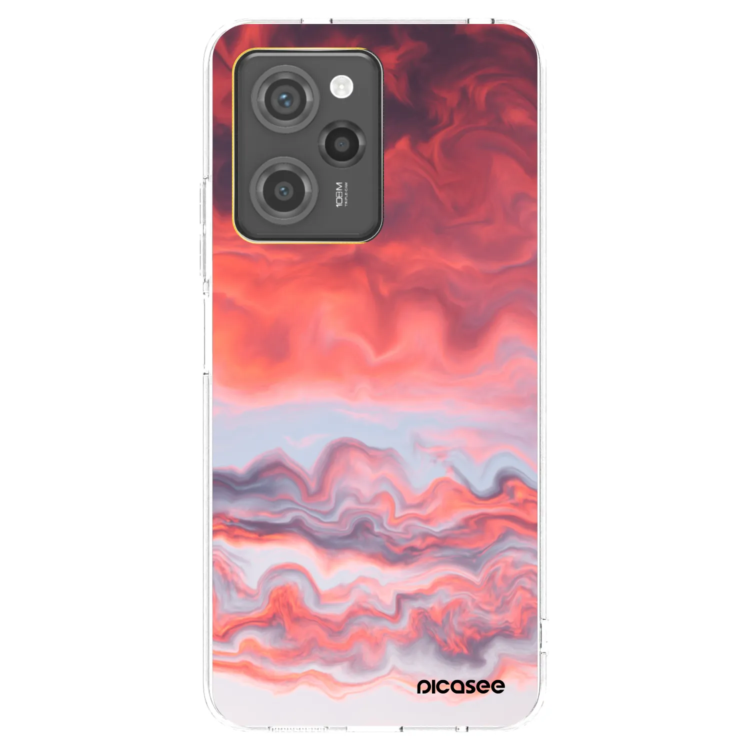 Picasee silikonski črni ovitek za Xiaomi Poco X5 Pro - Sunset