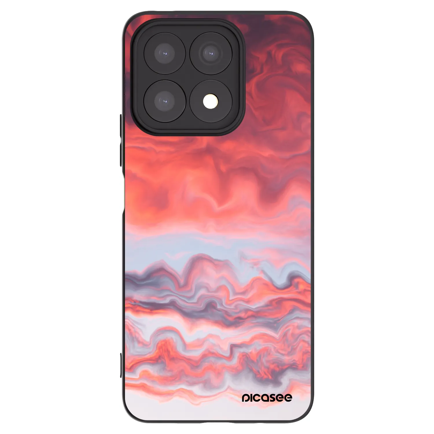 Picasee silikonski črni ovitek za Honor X8a - Sunset