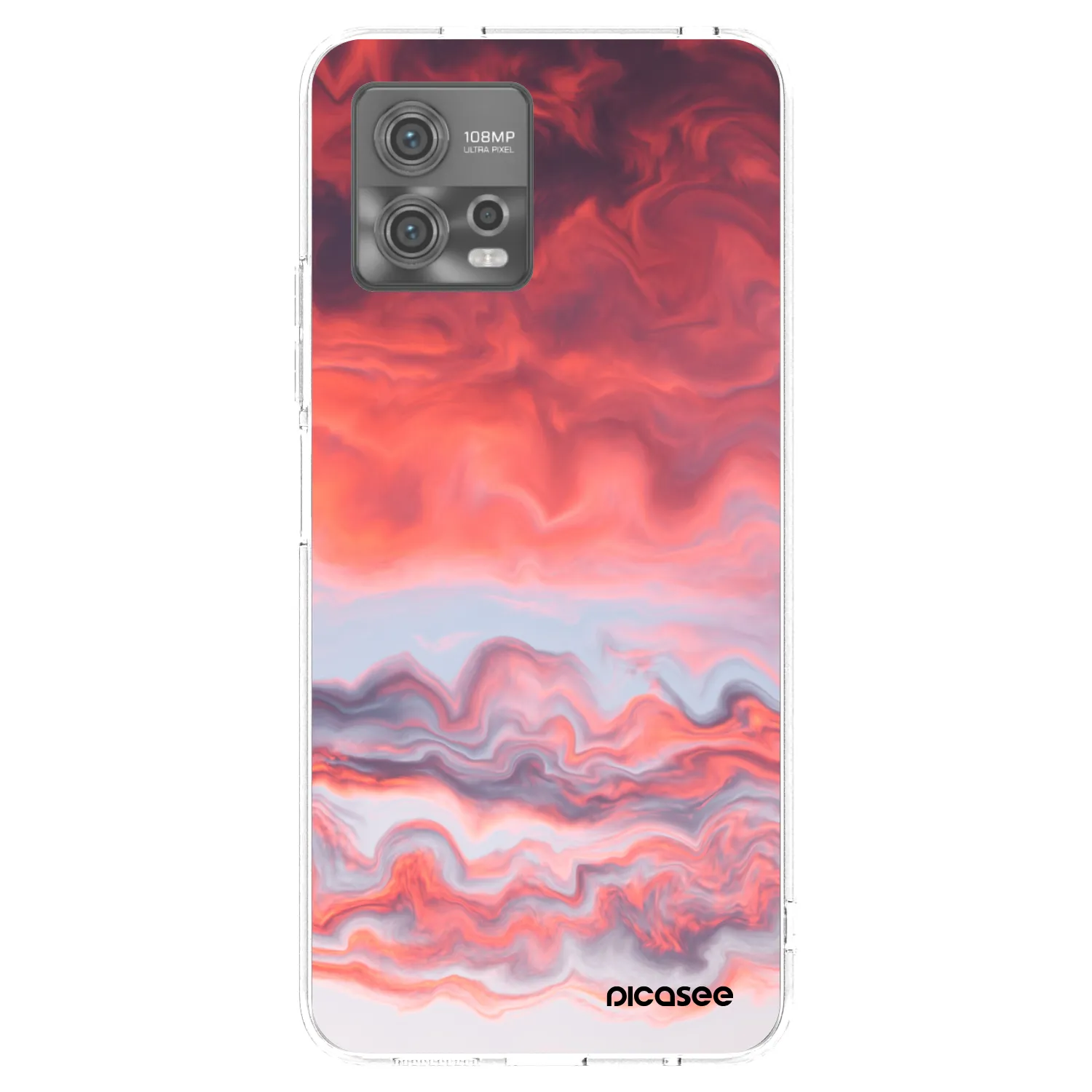 Picasee silikonski prozorni ovitek za Motorola Moto G72 - Sunset