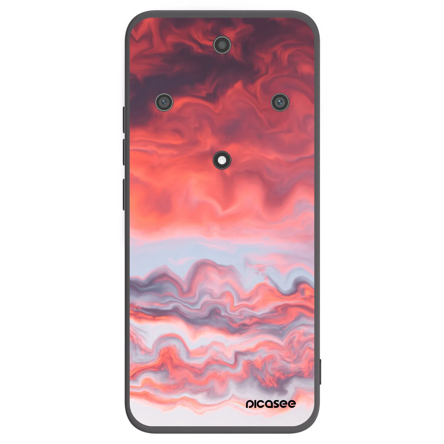 Picasee silikonski črni ovitek za Honor Magic5 Lite 5G - Sunset