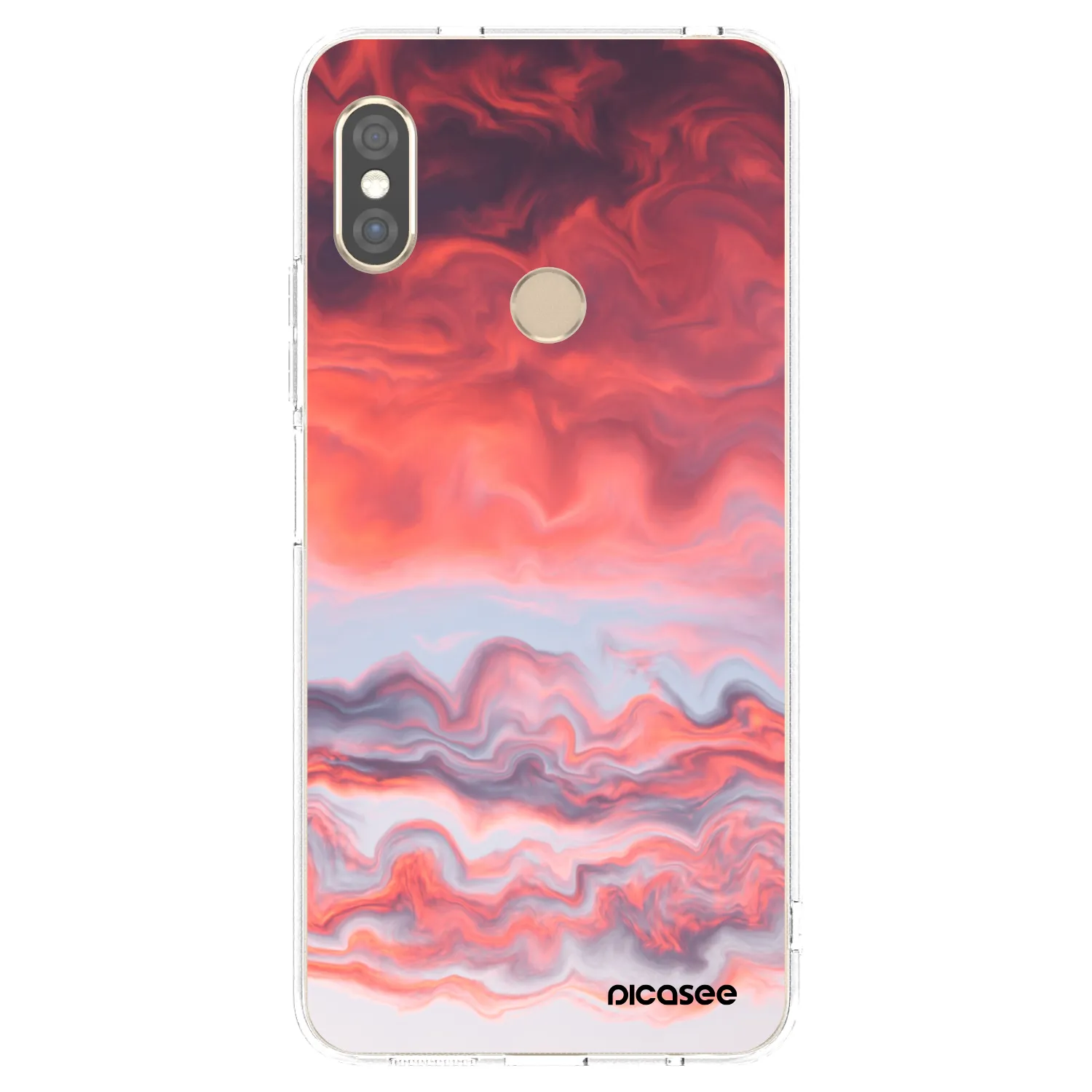 Picasee silikonski prozorni ovitek za Xiaomi Redmi Note 5 Global - Sunset