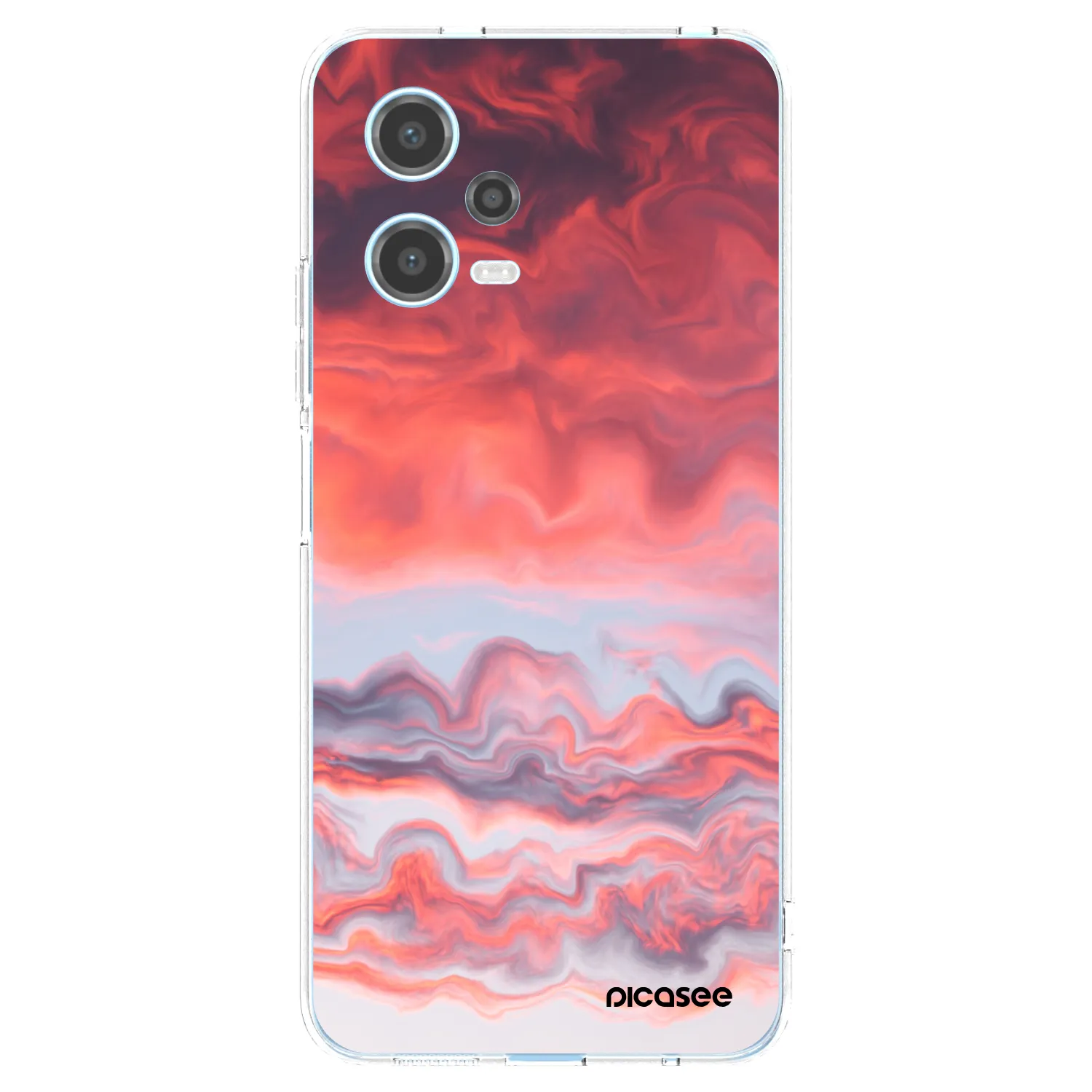 Picasee silikonski prozorni ovitek za Xiaomi Redmi Note 12 5G - Sunset