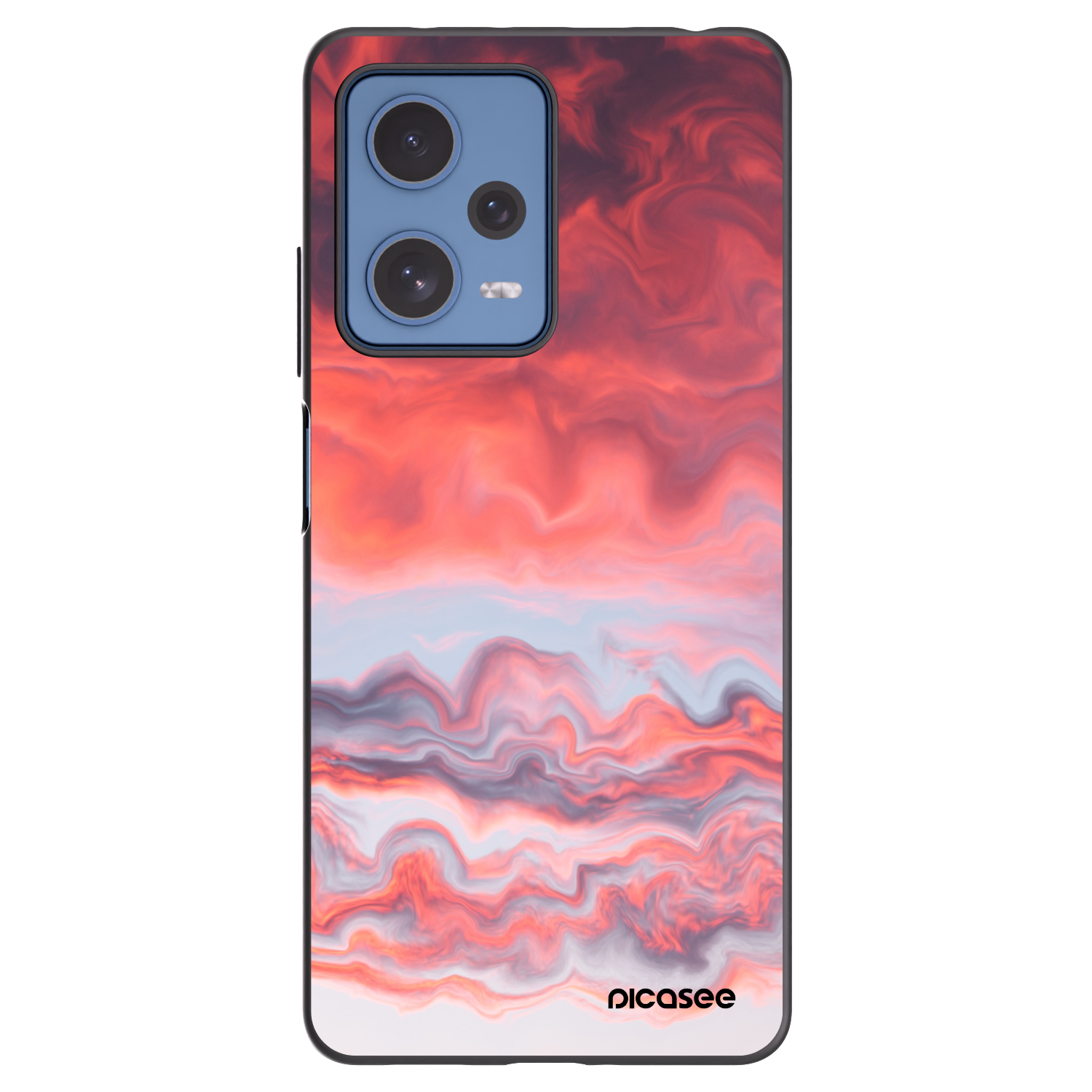 Picasee silikonski črni ovitek za Xiaomi Redmi Note 12 Pro 5G - Sunset