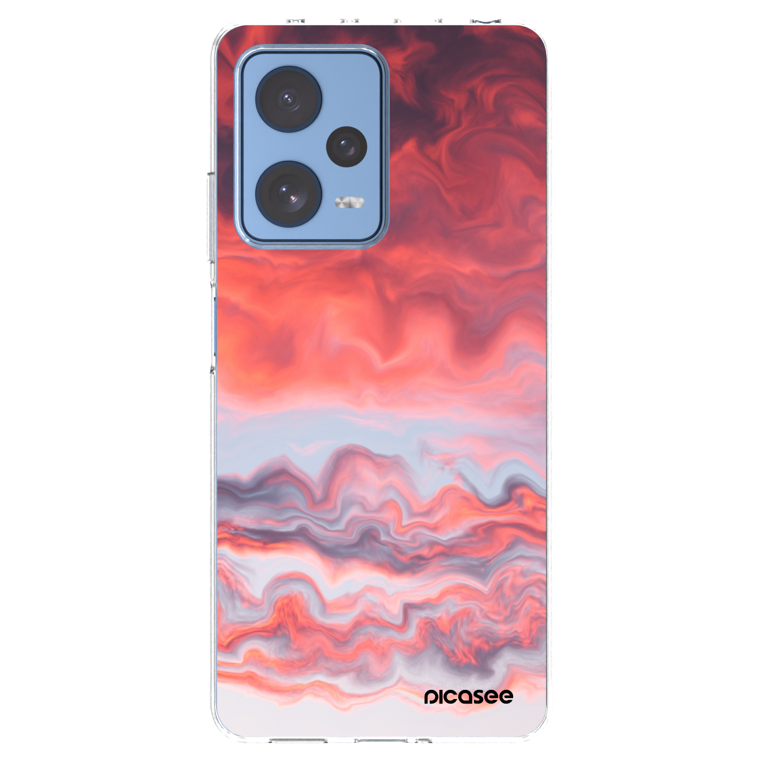 Picasee silikonski prozorni ovitek za Xiaomi Redmi Note 12 Pro 5G - Sunset
