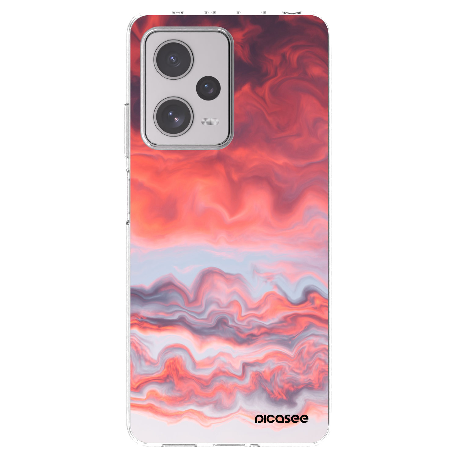 Picasee silikonski prozorni ovitek za Xiaomi Redmi Note 12 Pro+ 5G - Sunset