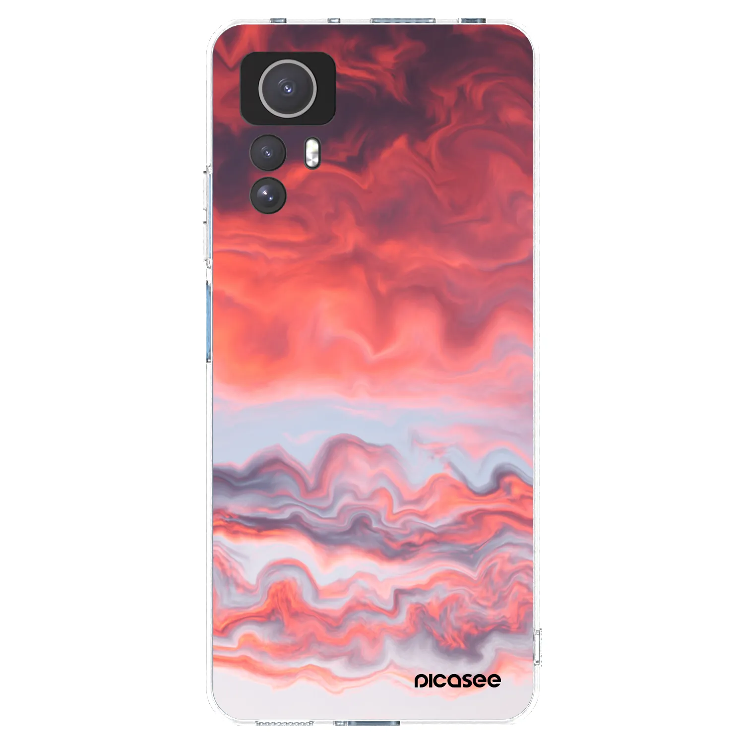 Picasee silikonski prozorni ovitek za Xiaomi Redmi Note 12S - Sunset