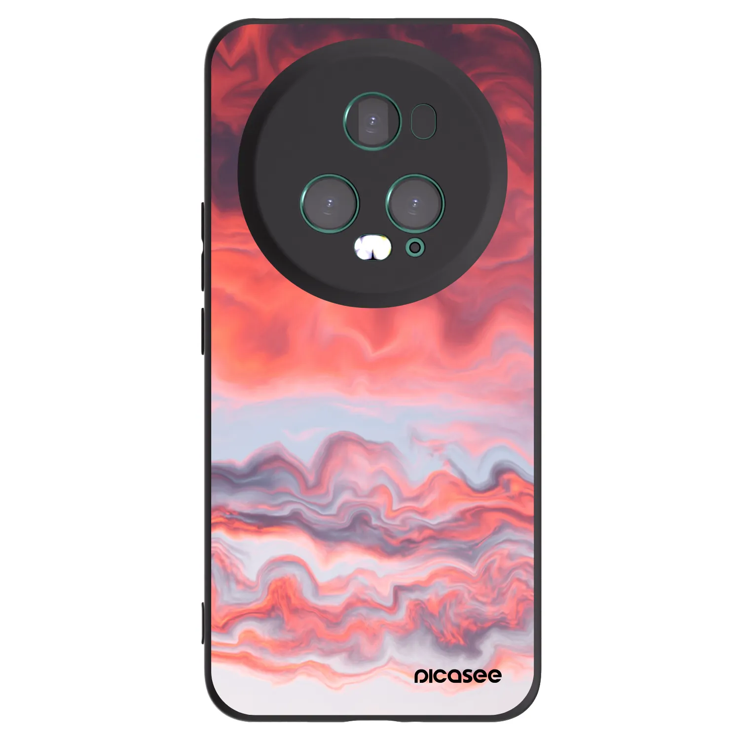 Picasee silikonski črni ovitek za Honor Magic5 Pro - Sunset