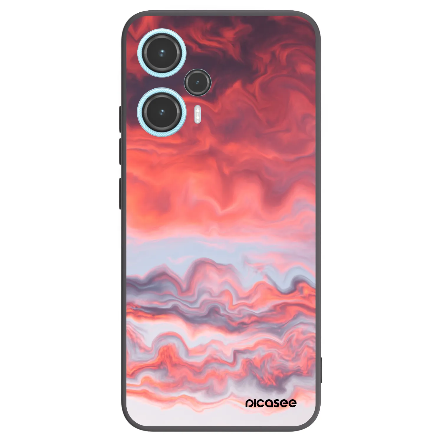 Picasee silikonski črni ovitek za Xiaomi Poco F5 - Sunset
