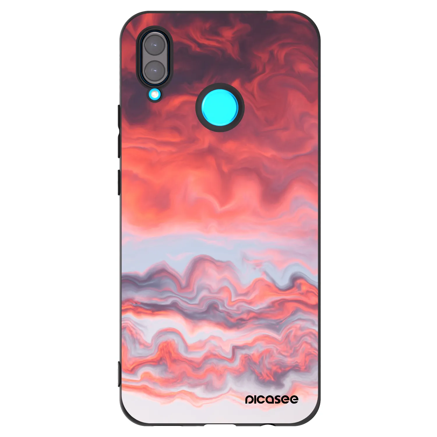 Picasee silikonski črni ovitek za Huawei Nova 3i - Sunset