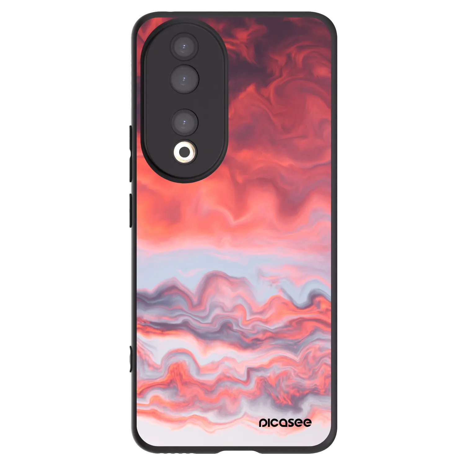 Picasee silikonski črni ovitek za Honor 90 5G - Sunset