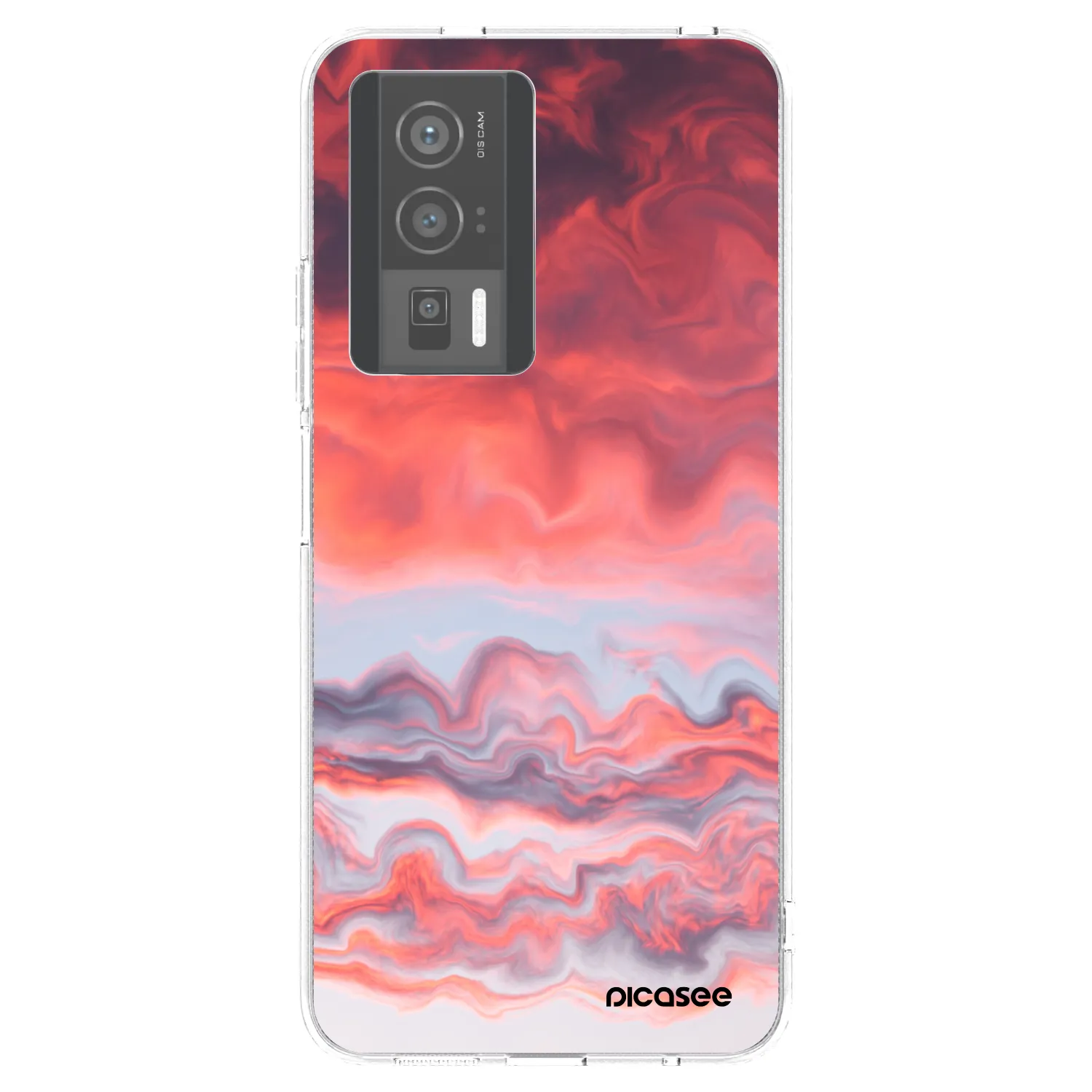 Picasee silikonski prozorni ovitek za Xiaomi Poco F5 Pro 5G - Sunset