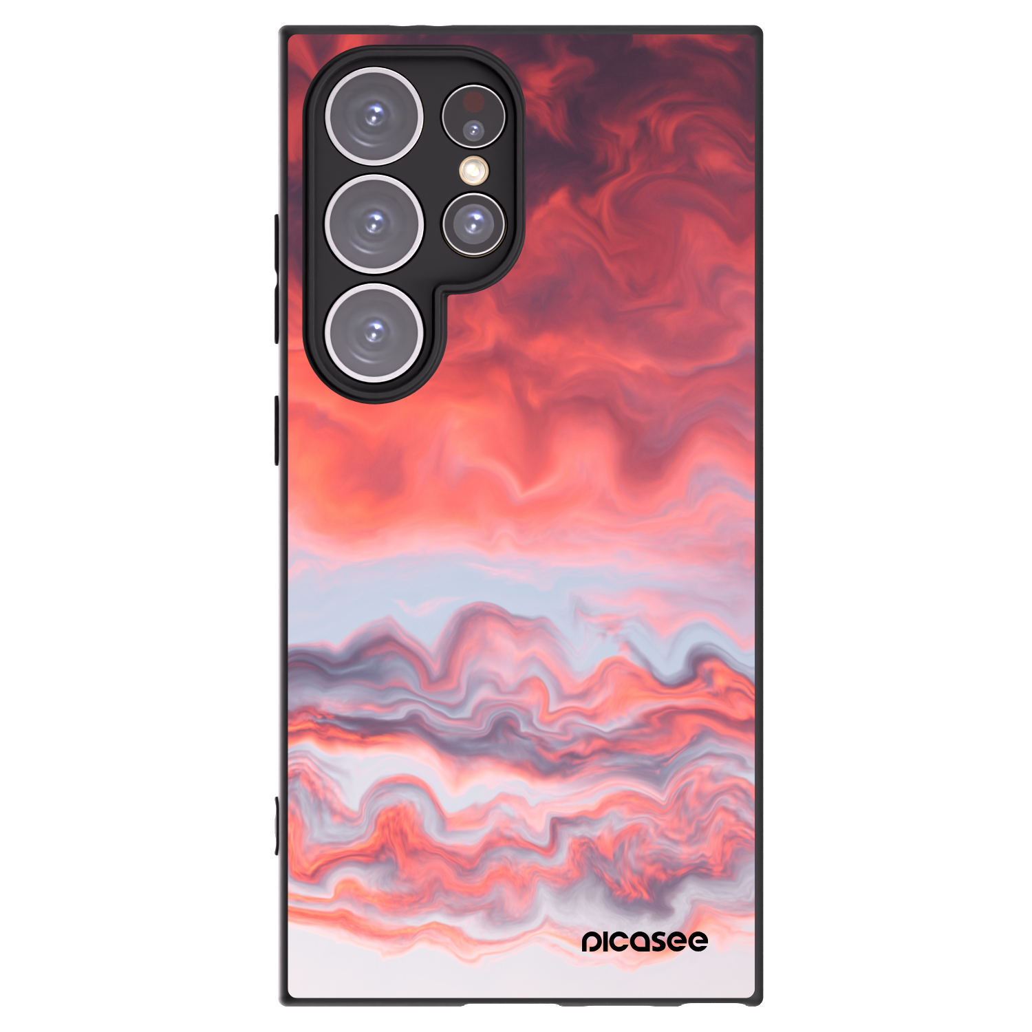 Picasee silikonski črni ovitek za Samsung Galaxy S24 Ultra S928B 5G - Sunset