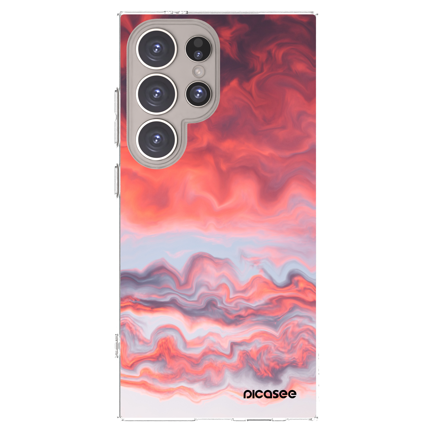 Picasee silikonski prozorni ovitek za Samsung Galaxy S24 Ultra S928B 5G - Sunset