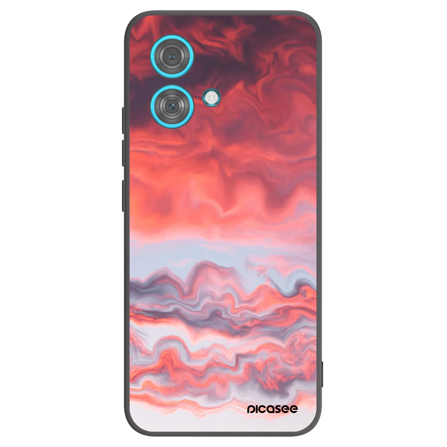 Picasee silikonski črni ovitek za Motorola Edge 40 Neo - Sunset