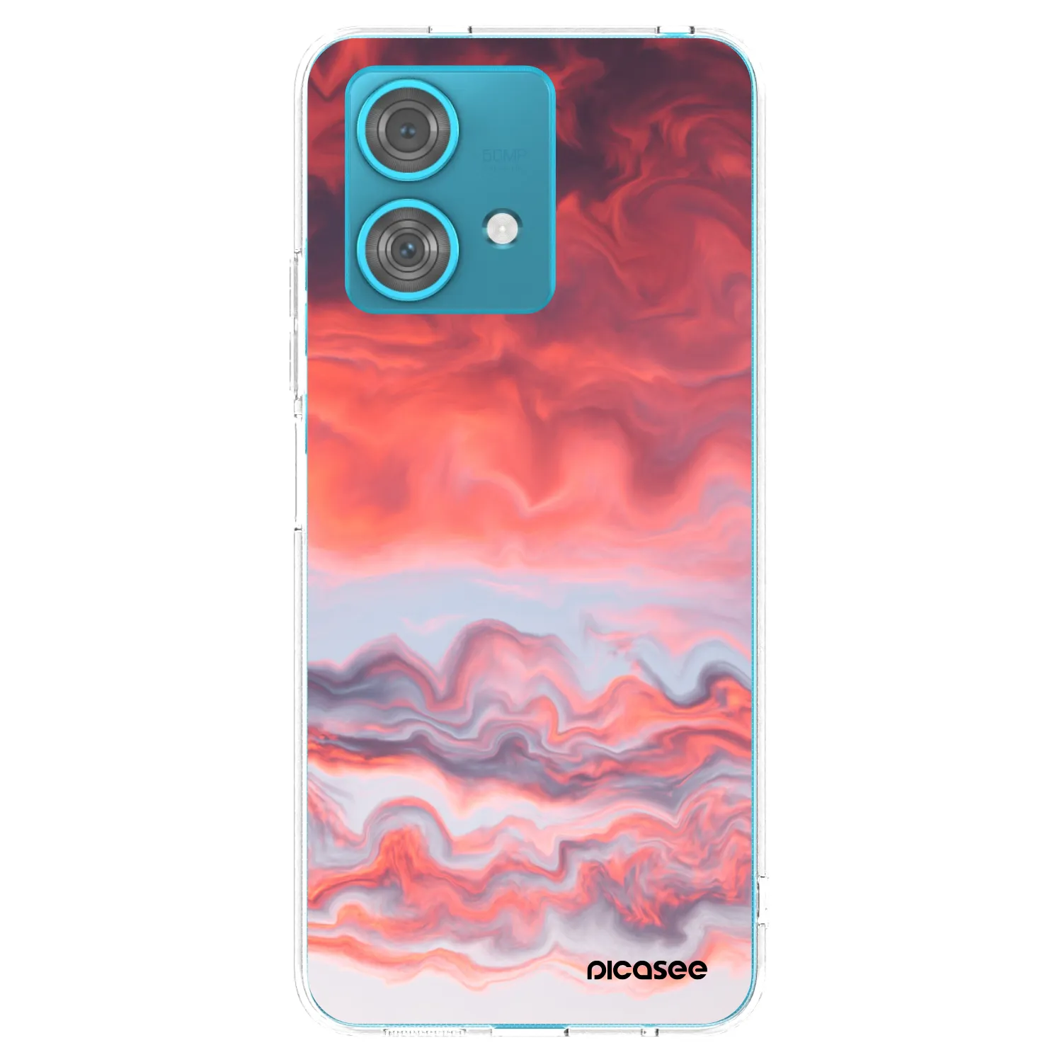 Picasee silikonski prozorni ovitek za Motorola Edge 40 Neo - Sunset