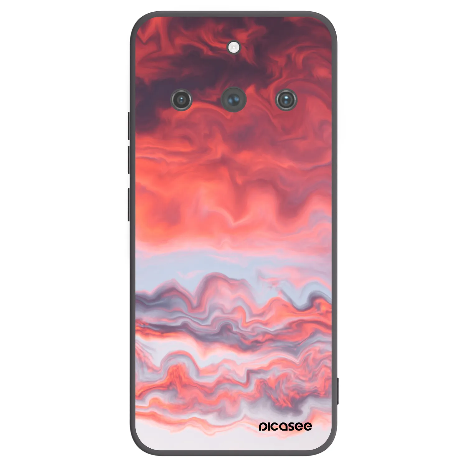 Picasee silikonski črni ovitek za Realme 11 Pro+ - Sunset