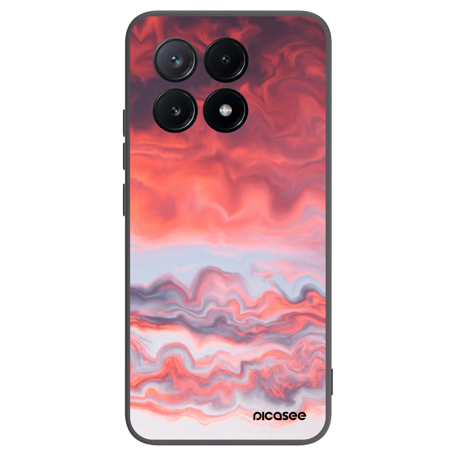 Picasee silikonski črni ovitek za Xiaomi Poco X6 Pro - Sunset