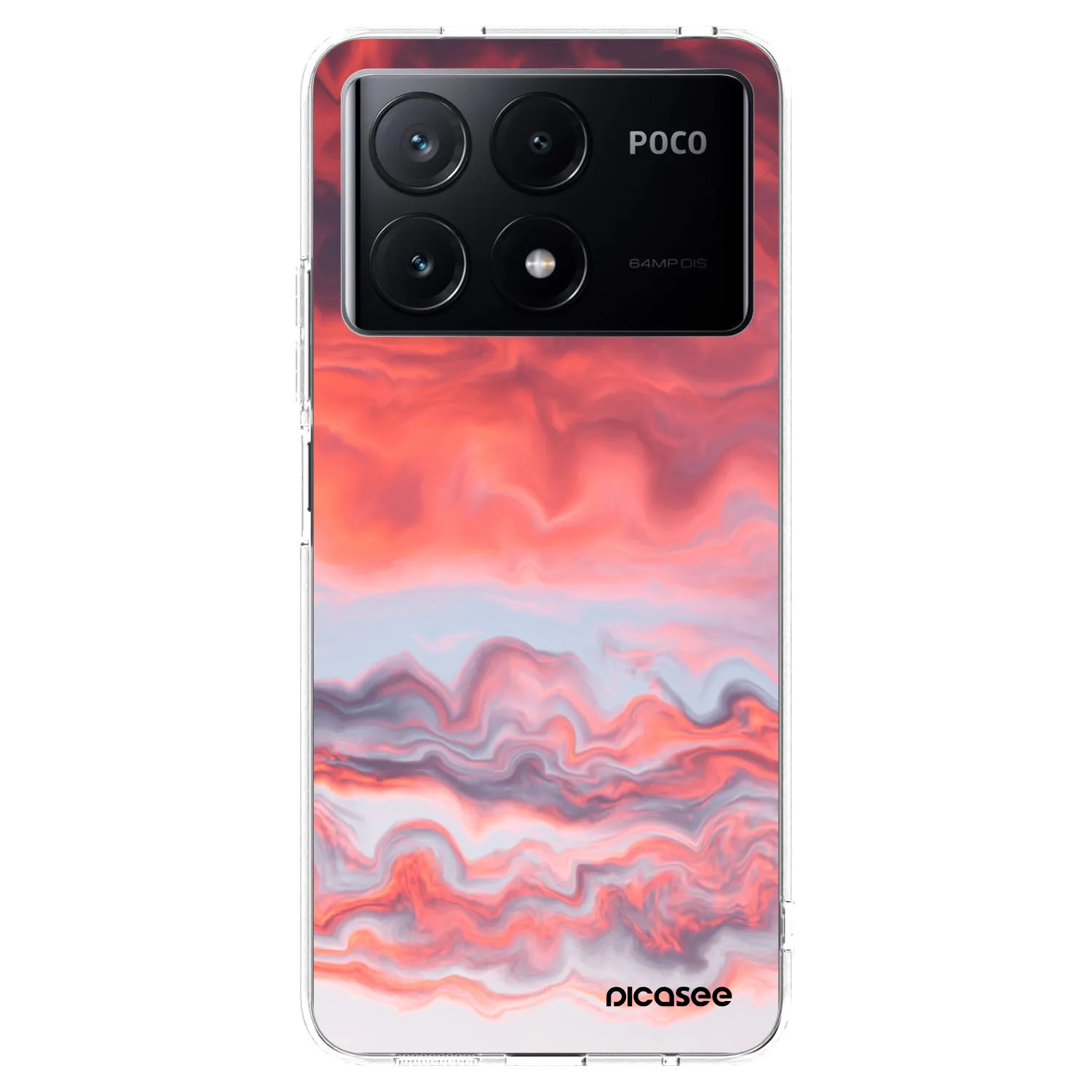 Picasee silikonski prozorni ovitek za Xiaomi Poco X6 Pro - Sunset