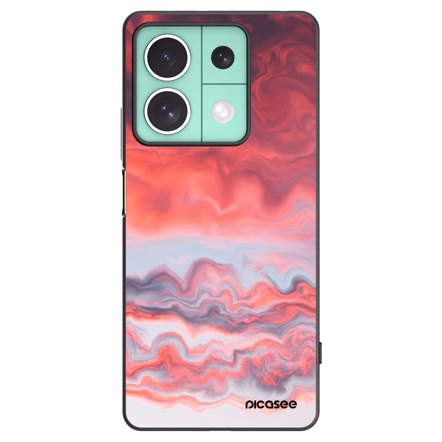 Picasee silikonski črni ovitek za Xiaomi Redmi Note 13 5G - Sunset