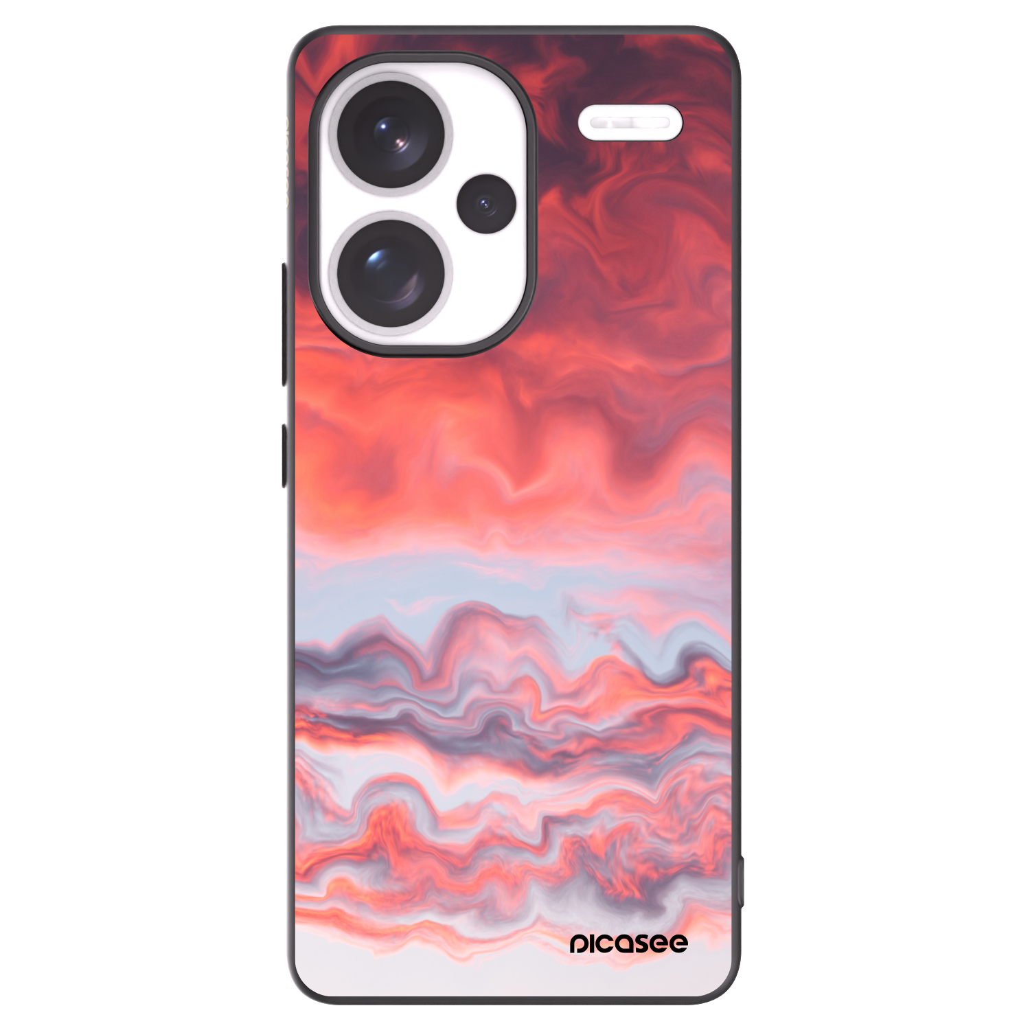 Picasee silikonski črni ovitek za Xiaomi Redmi Note 13 Pro+ 5G - Sunset