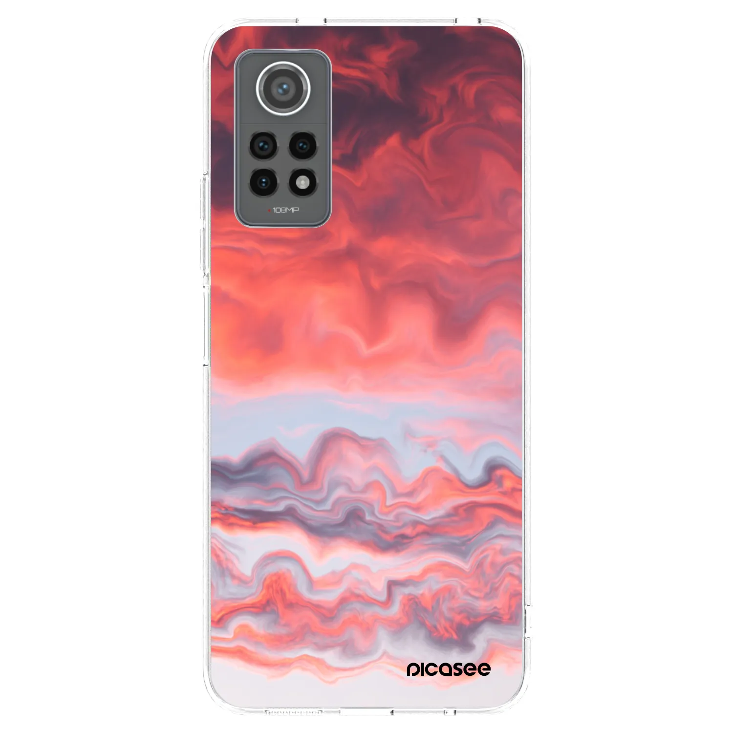 Picasee silikonski prozorni ovitek za Xiaomi Redmi Note 12 Pro 4G - Sunset