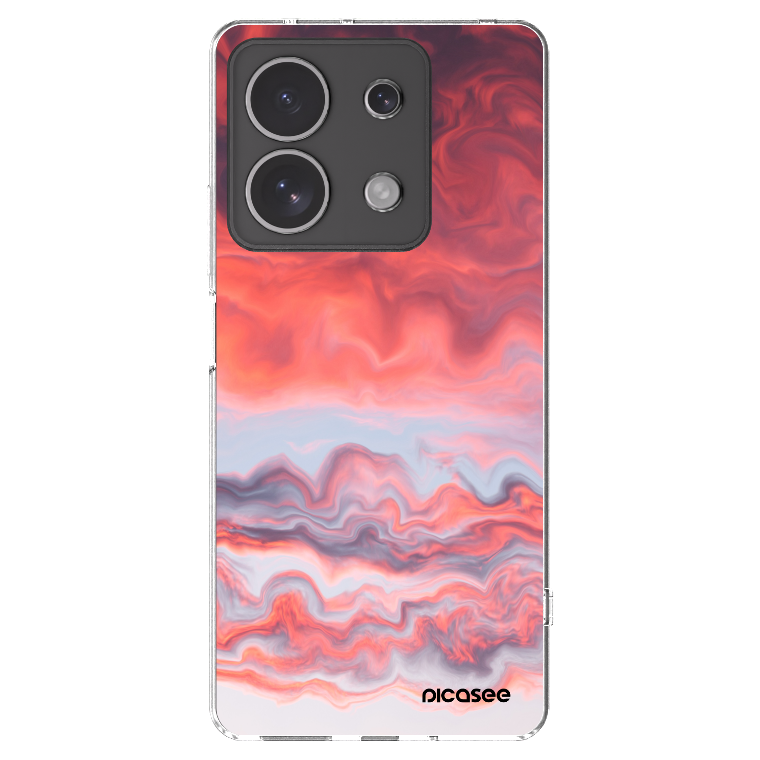 Picasee silikonski prozorni ovitek za Xiaomi Redmi Note 13 4G - Sunset
