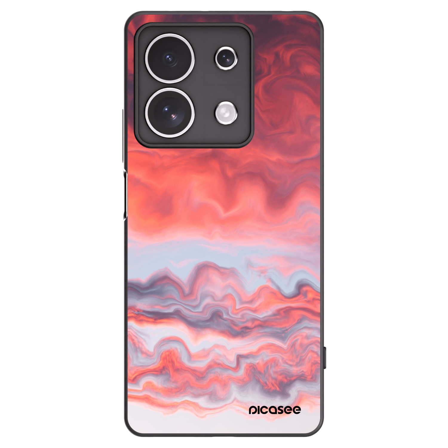 Picasee silikonski črni ovitek za Xiaomi Redmi Note 13 4G - Sunset