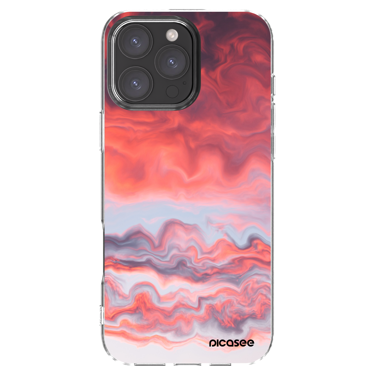 Picasee silikonski prozorni ovitek za Apple iPhone 16 Pro Max - Sunset