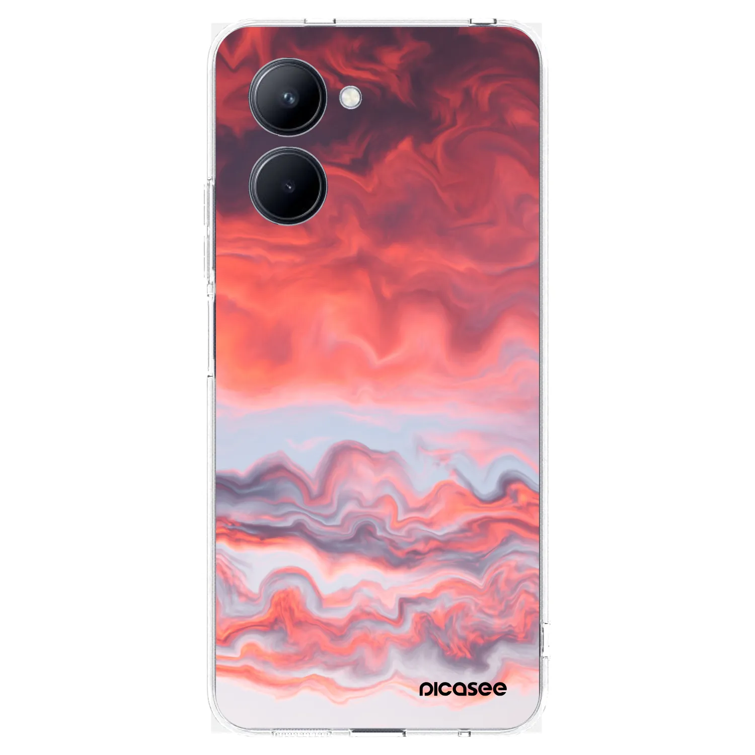 Picasee silikonski prozorni ovitek za Realme C33 (2023) - Sunset