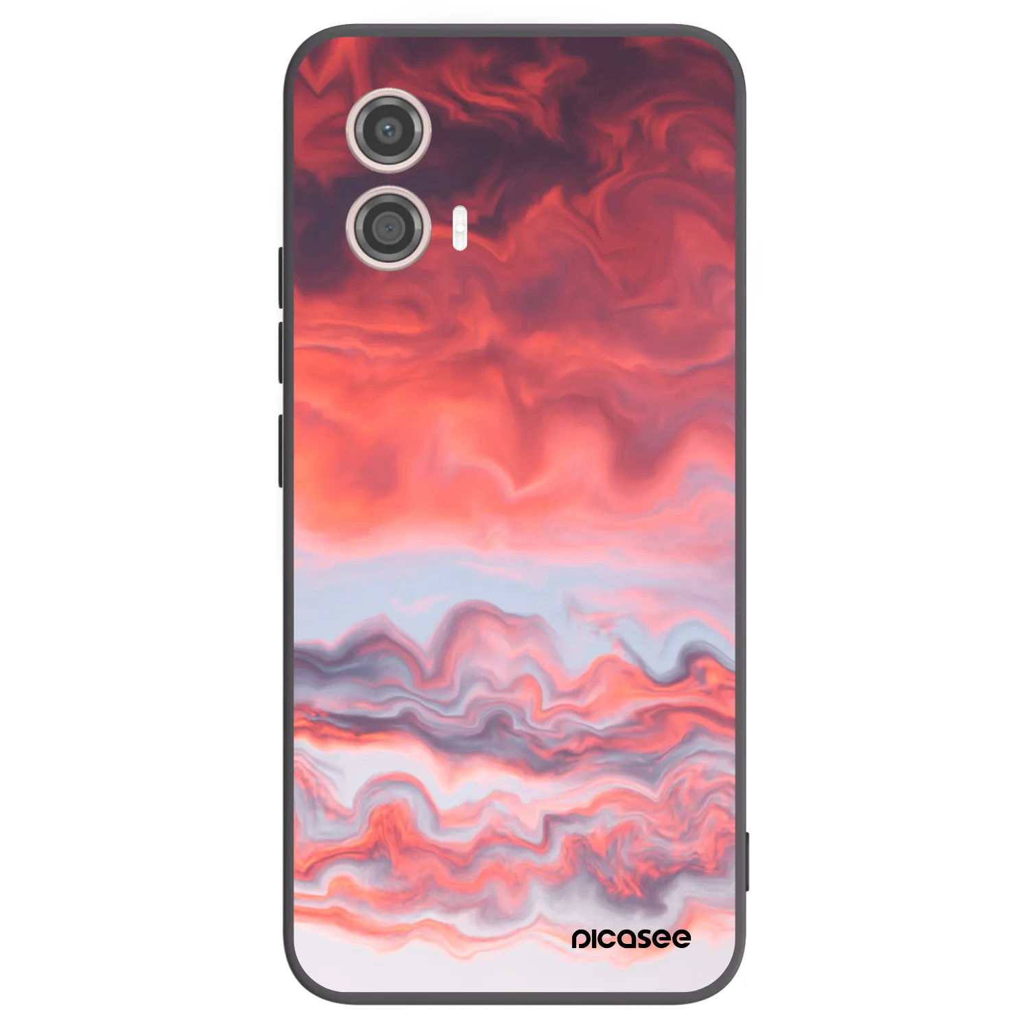 Picasee silikonski črni ovitek za Motorola Moto G53 5G - Sunset
